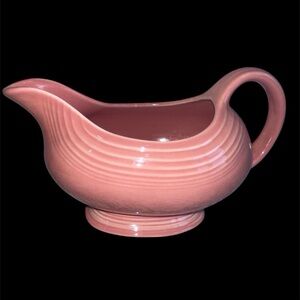 Fiesta Fiestaware PINK Discontinued Gravy Sauce Boat Vintage No Longer Available
